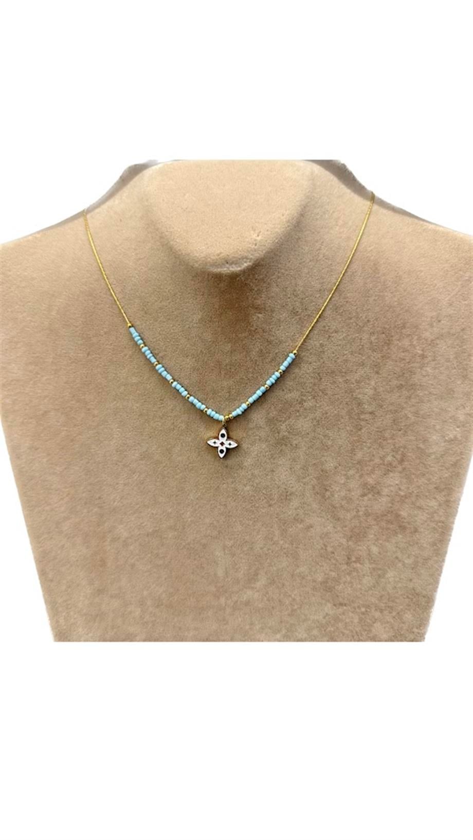 YONCA MODEL ÇELİK KOLYE