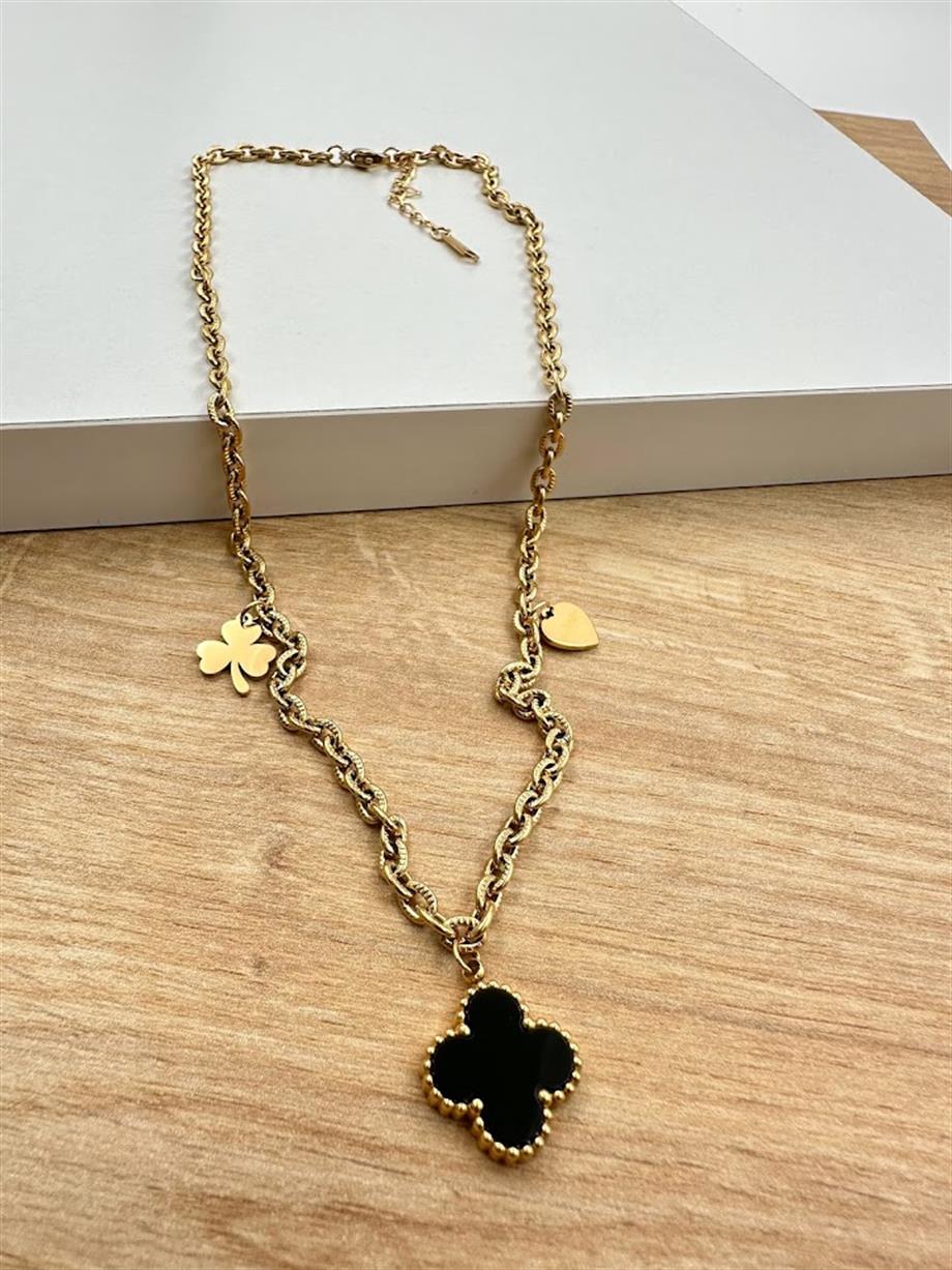 YONCA MODEL ÇELİK KOLYE