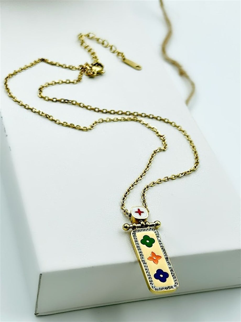 YONCA MODEL ÇELİK KOLYE