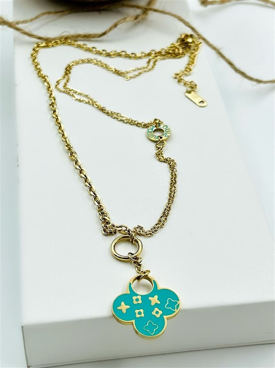 YONCA MODEL ÇELİK KOLYE