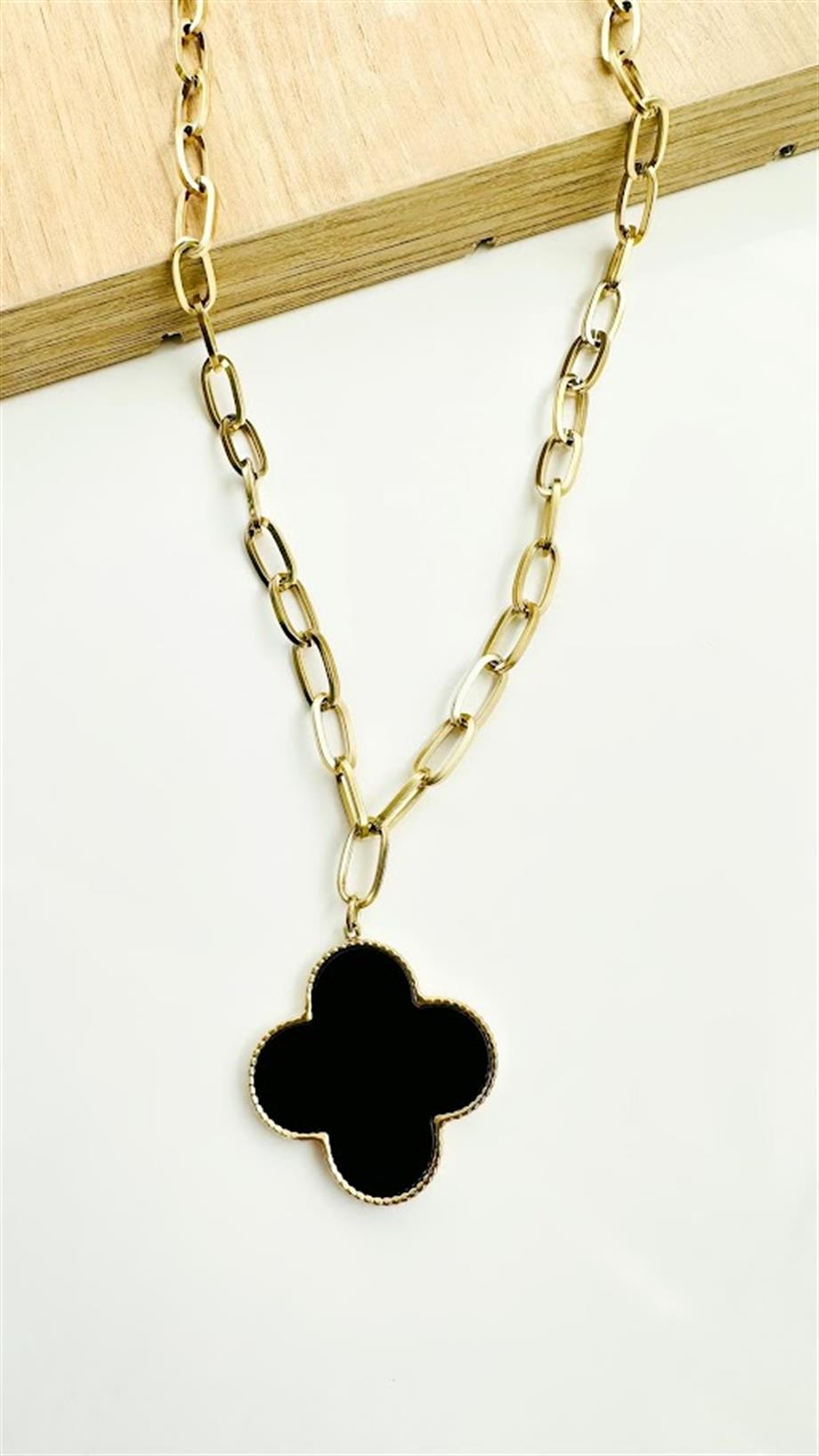 YONCA MODEL ÇELİK UZUN KOLYE