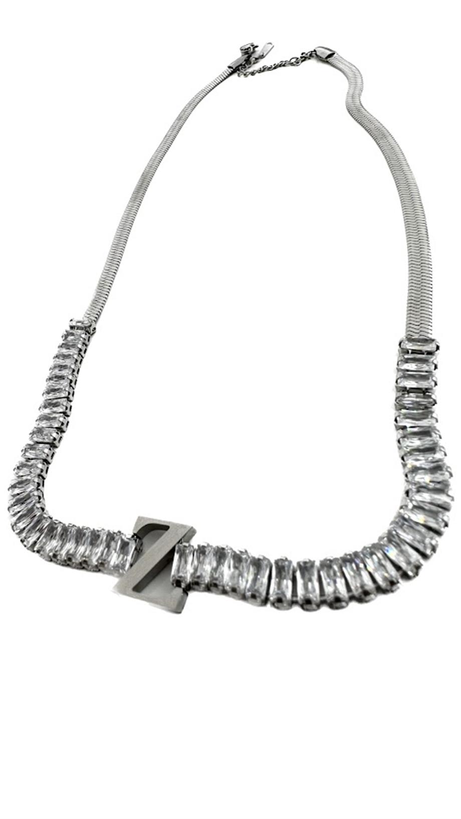 ''Z'' HARF ÇELİK KOLYE