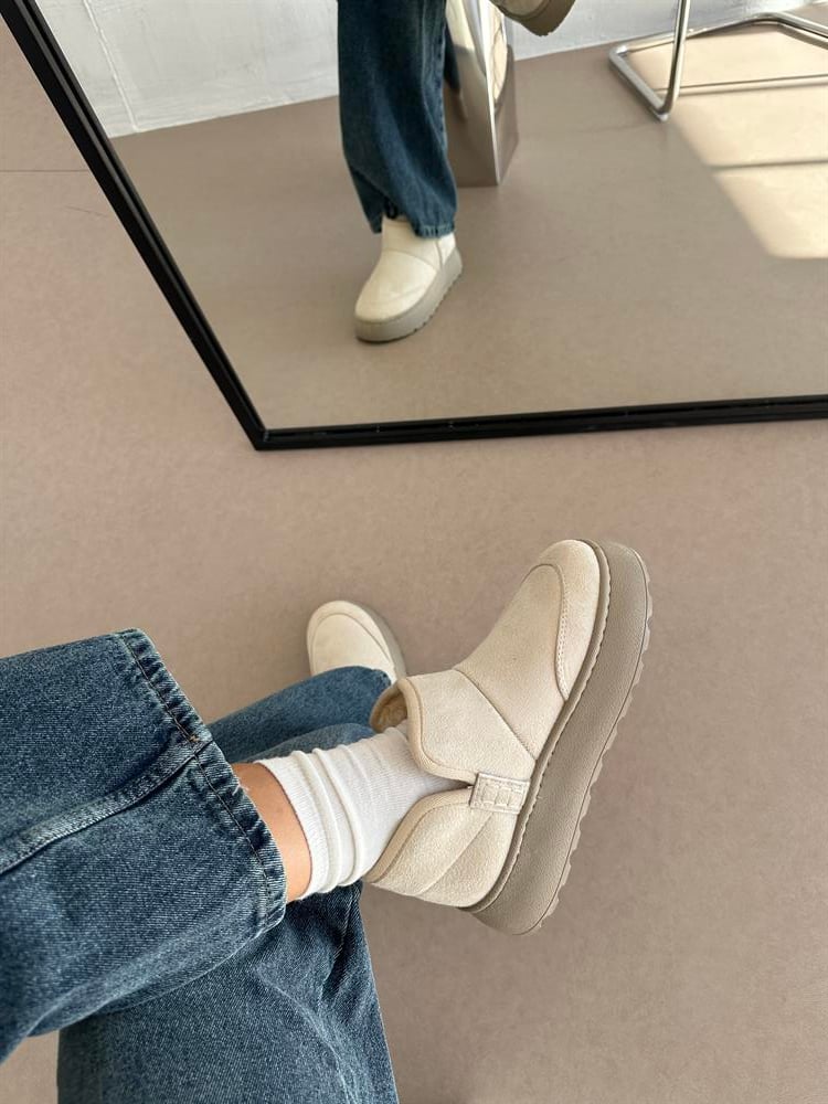 PUNK İÇİ TÜYLÜ BOT BEJ