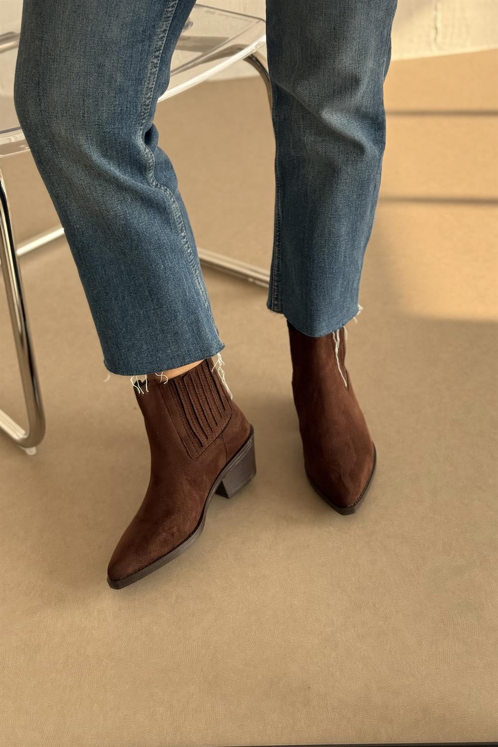 BETTA KAHVERENGİ SÜET BOT