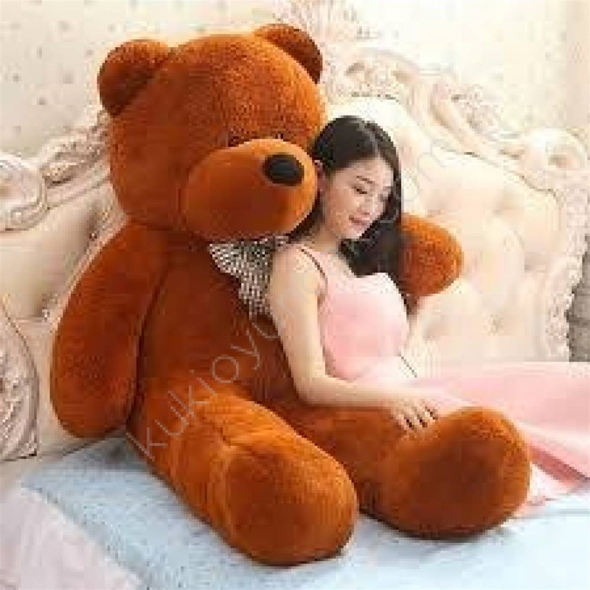 160cm Koyu Kahverengi Büyük Peluş Ayı