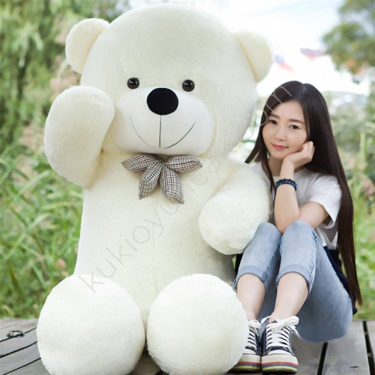 150cm Beyaz Peluş Ayı