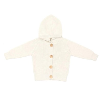 Baboo Bebek ve Çocuk Kapüşonlu Hırka - Krem