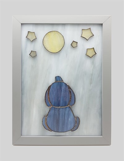 Baluna Look at the Stars - Elephant Vitray Tablo