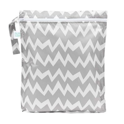Bumkins Islak/Kirli Çantası - Gray Chevron