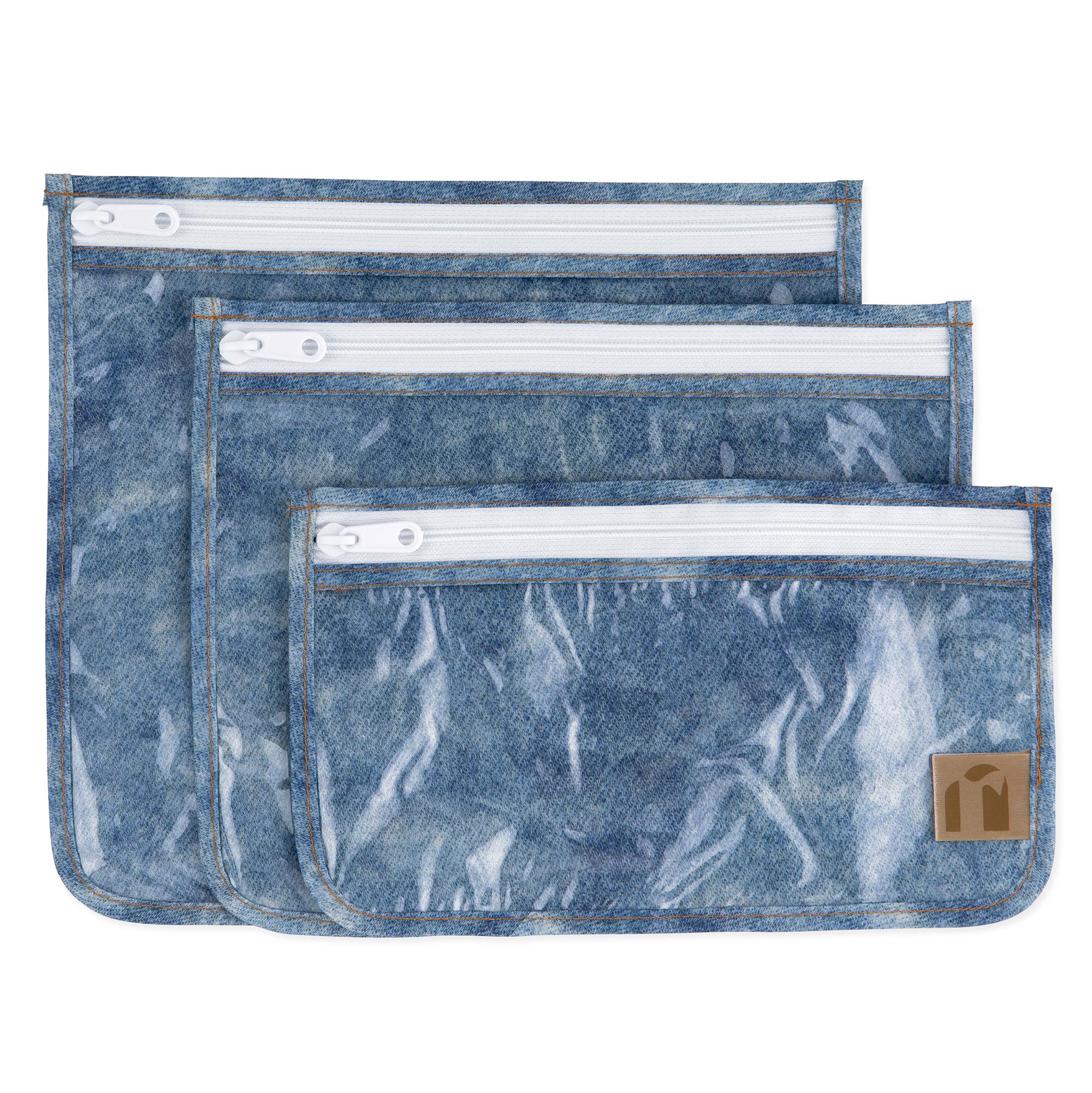 Bumkins Şeffaf Seyahat Çantası - Crushed Denim