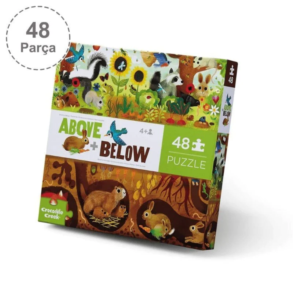 Crocodile Creek Puzzle - 48 Parça - Arka Bahçe Keşfi