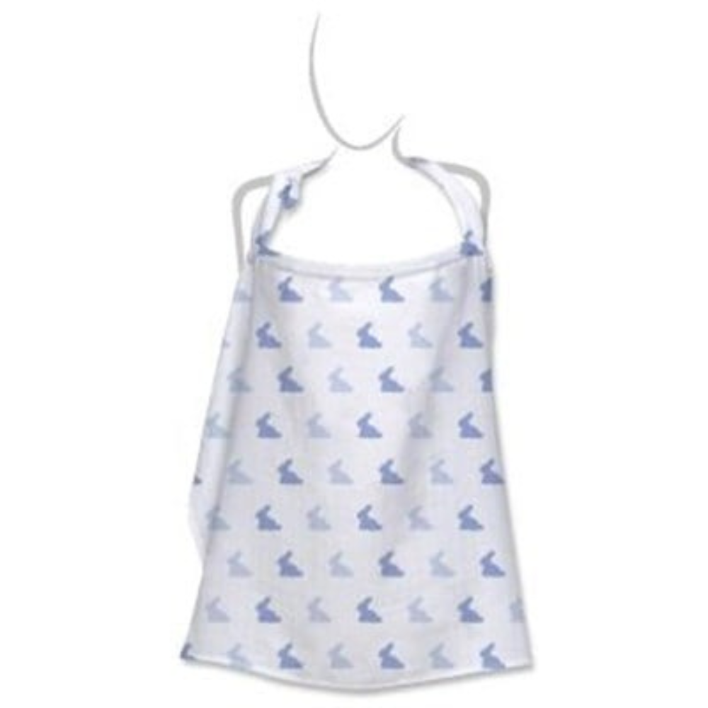 Deux Lapins Blue Lapin Müslin Emzirme Önlüğü