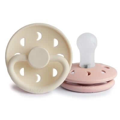 FRIGG Moon Phase İkili Silikon Emzik - Blush/Cream