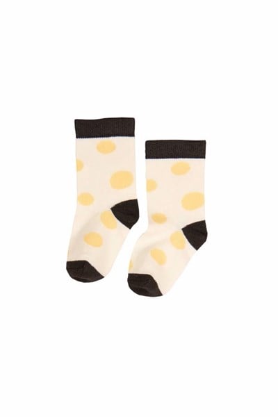 Little Yucca Çorap - Sarı Daireler