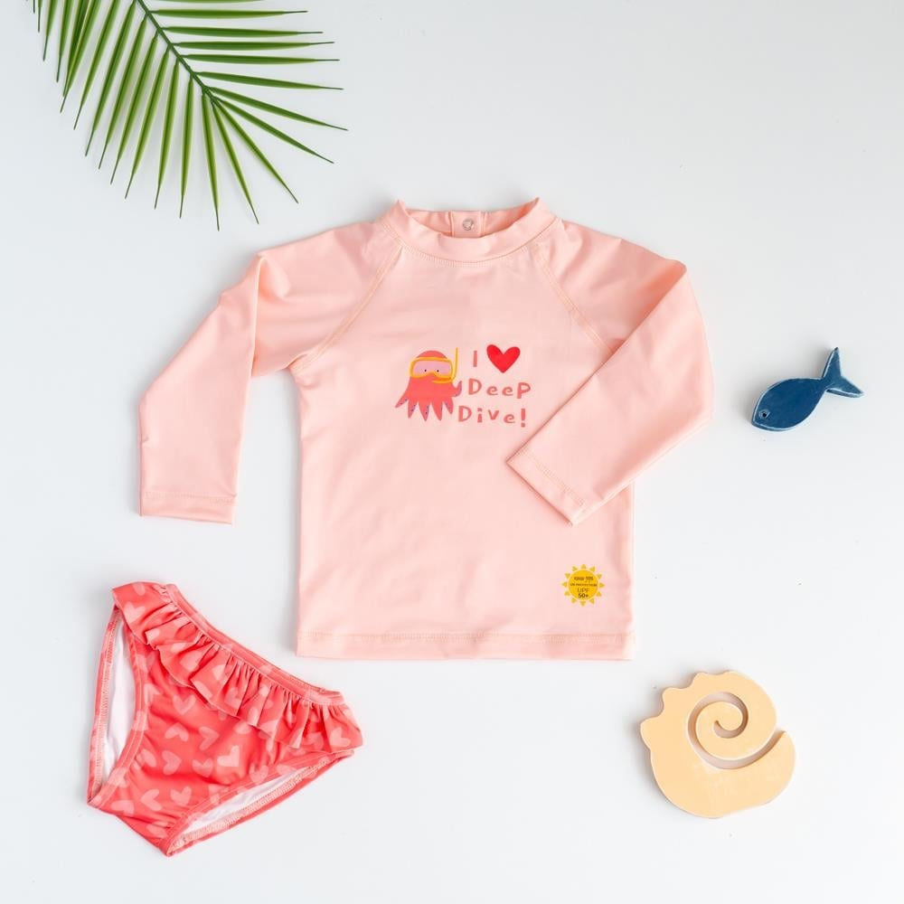 Mama Yoyo UV Korumalı Uzun Kollu Mayo Seti - Octo-Love