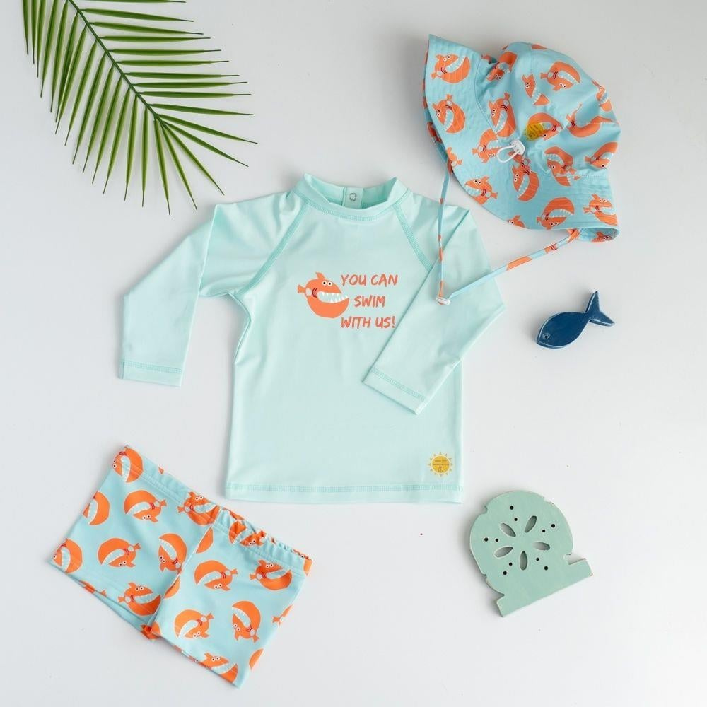 Mama Yoyo UV Korumalı Uzun Kollu Mayo Seti - Big Fish