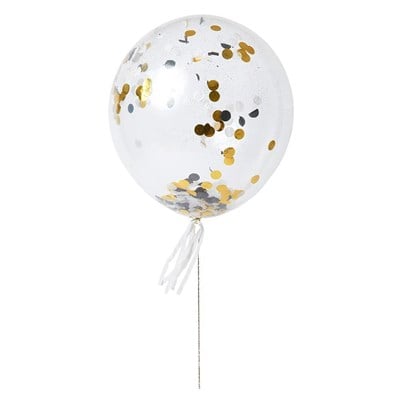 Meri Meri Metallic Confetti Balloon Kit Metalik Konfetili Balon Kit