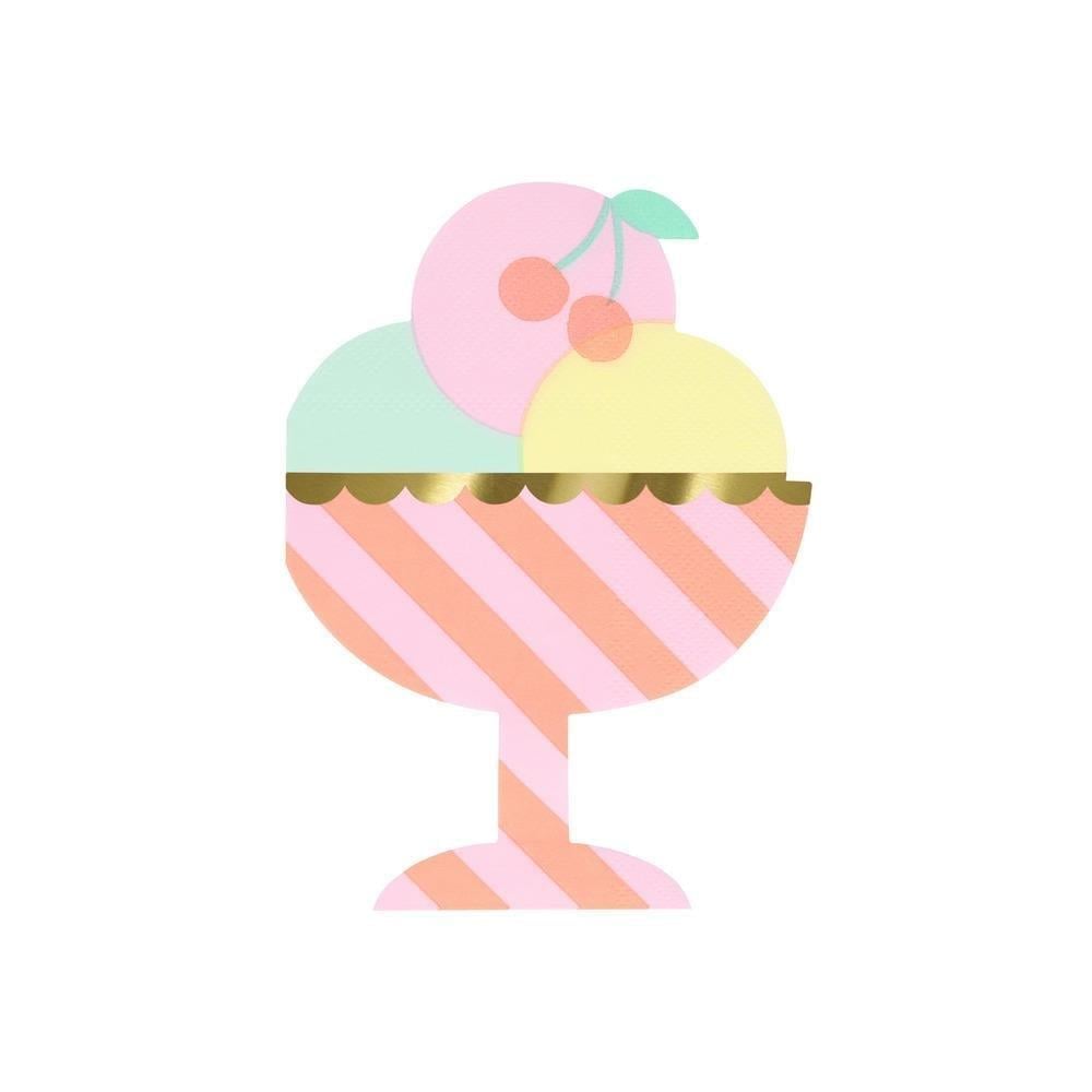 Meri Meri Peçete - Dondurma Peçeteler - 16 Adet