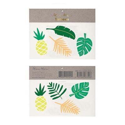 Meri Meri Tropical Leaves Tattoos