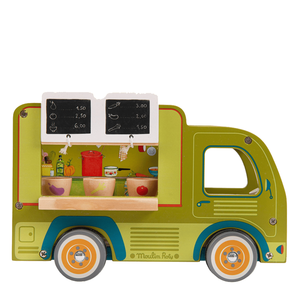Moulin Roty Ahşap Oyuncak - Yemek Kamyonu