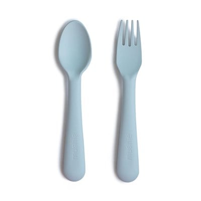Mushie Çatal Kaşık Seti - Powder Blue