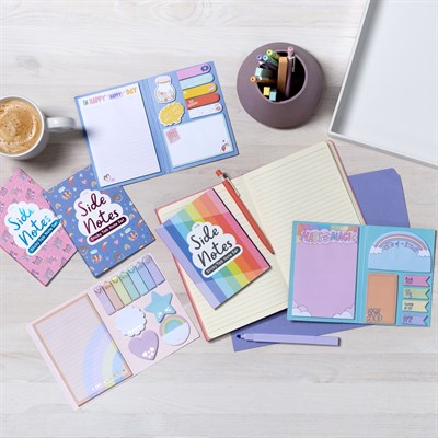Ooly Side Notes Yapışkanlı Etiket Seti - Pastel Rainbows