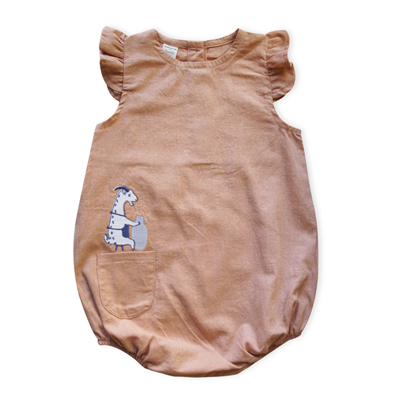 Auntie Me Organik Cork 'Goat' Dokuma Balon Tulum