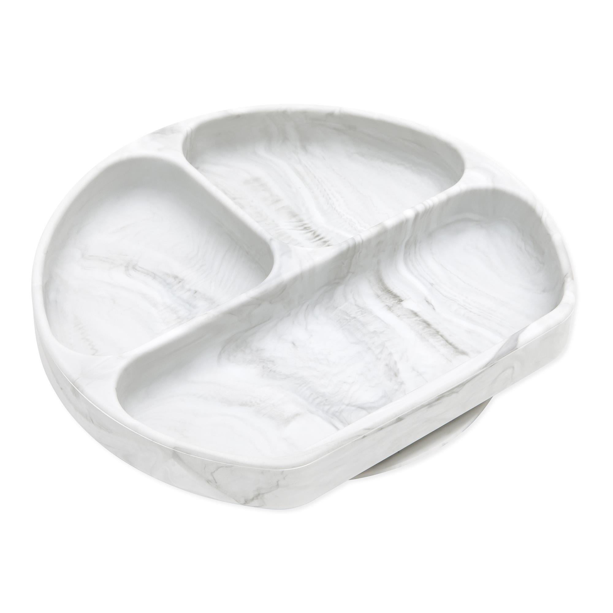 Bumkins Silikon Vakumlu Tabak - Marble