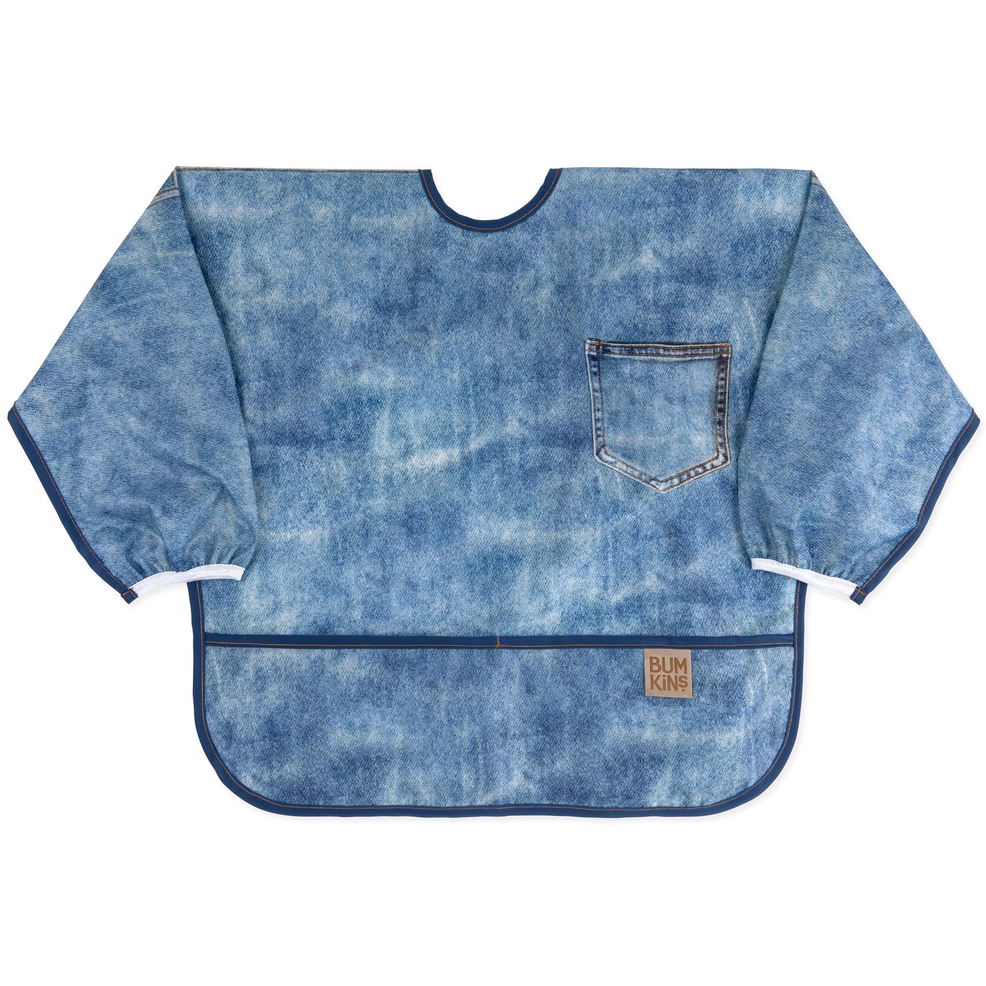Bumkins x Roamio Uzun Kollu Önlük (6-24 ay) - Vintage Denim