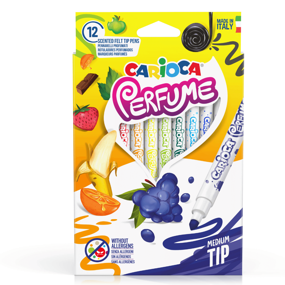 Carioca Kokulu Keçeli Boya Kalemi 12'li