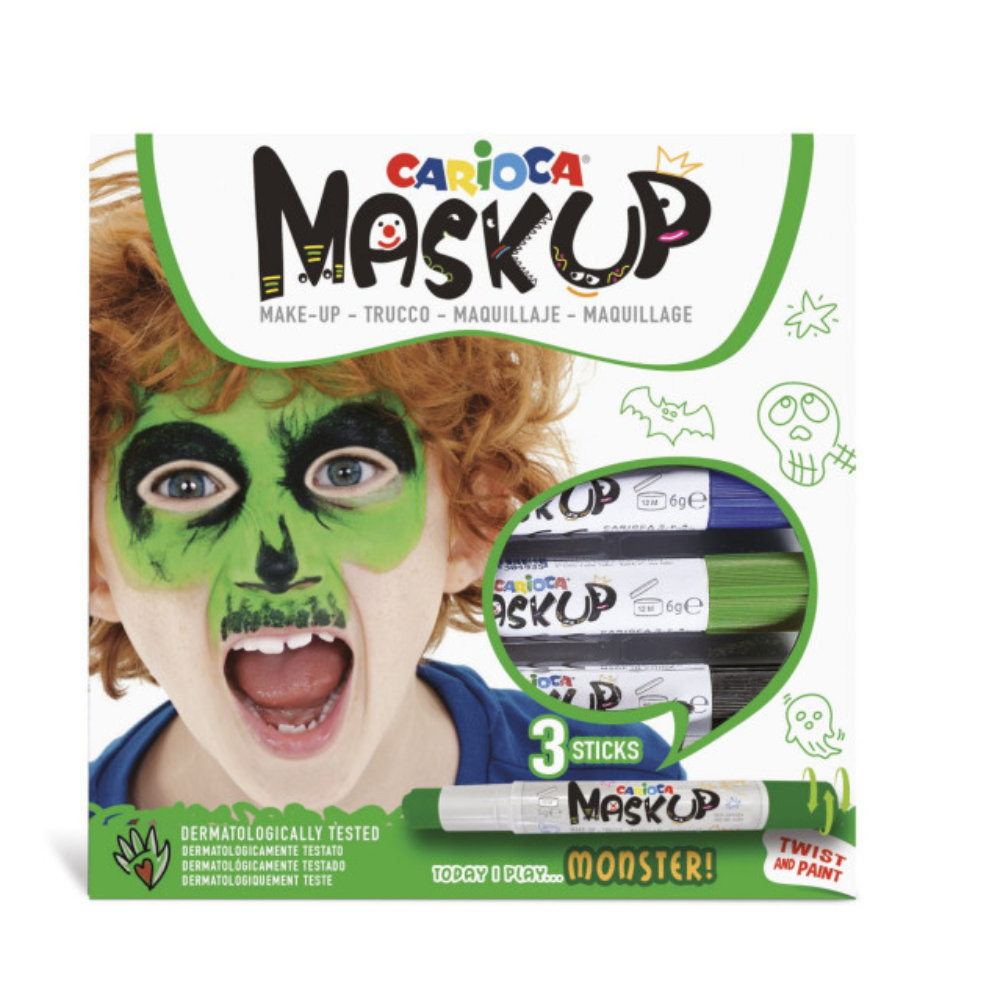 Carioca Mask Up Yüz Boya Kalemleri - Canavarlar