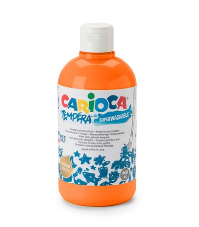 Carioca Süper Yıkanabilir Guaj Boya - 500 ml (Turuncu)