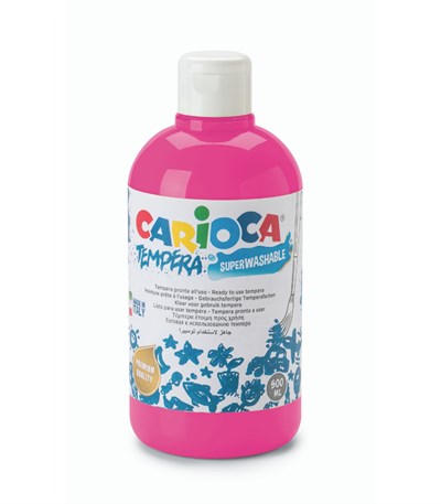Carioca Süper Yıkanabilir Guaj Boya - 500 ml (Neon Pembe)