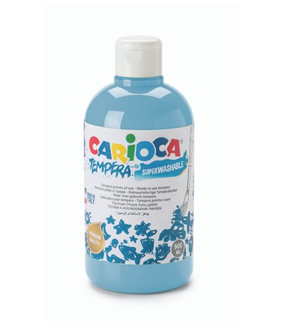 Carioca Süper Yıkanabilir Guaj Boya - 500 ml (Pastel Mavi)