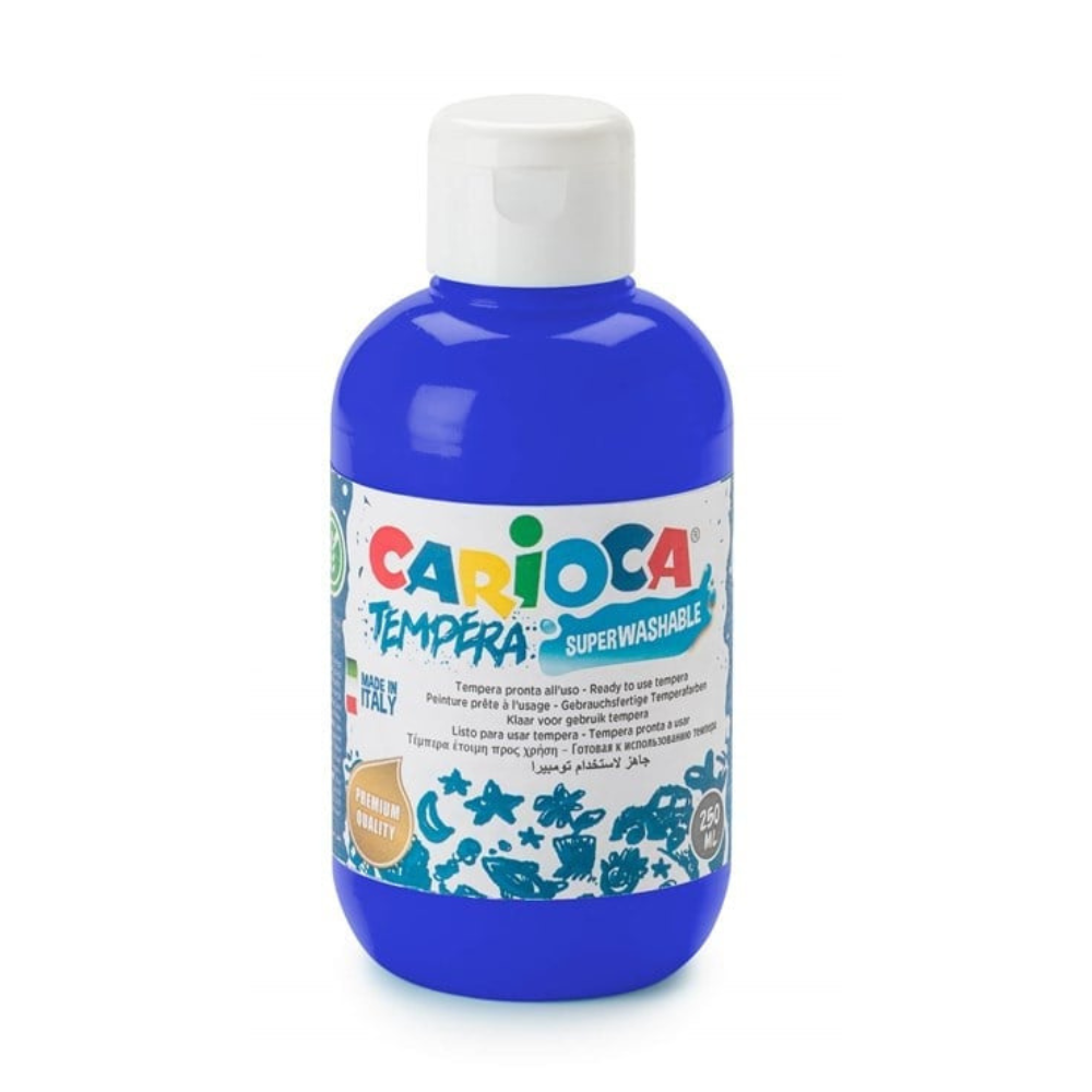Carioca Tempera Boya (Süper Yıkanabilir) 250ml - Koyu Mavi