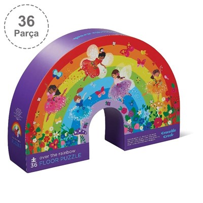 Crocodile Creek Dekoratif Puzzle - 36 Parça - Over the Rainbow