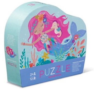 Crocodile Creek Mini Puzzle Mermaid Dreams 12 Parça