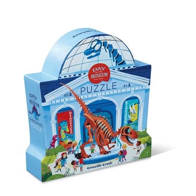 Crocodile Creek Müzede Bir Gün Puzzle Dinozor 48 Parça