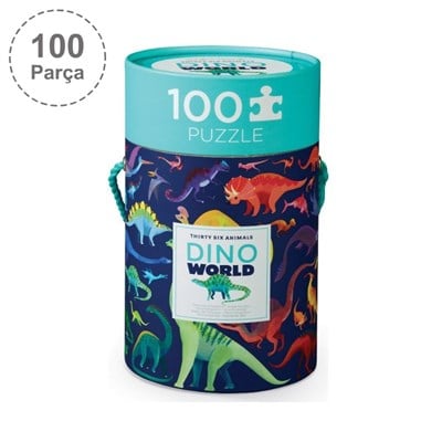 Crocodile Creek Puzzle - 100 Parça - Dinozor Dünyası