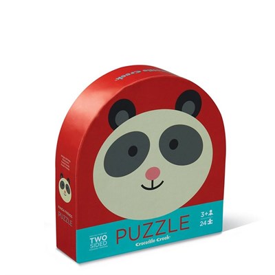 Crocodile Creek Yuvarlak Puzzle Panda ve Arkadaşları 24 Parça