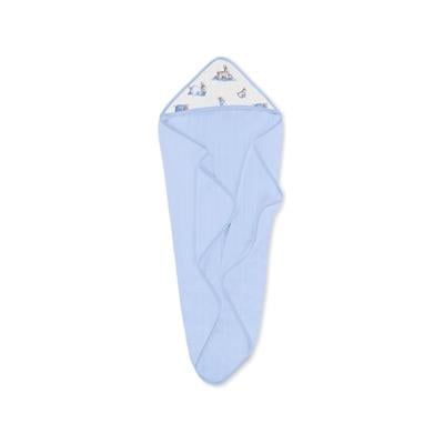 Deux Lapins Bébé Lapin Blue Müslin Kurulanma Örtüsü