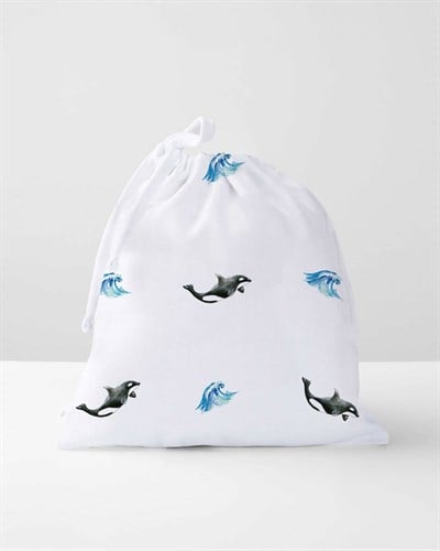 Deux Lapins L'orque Müslin Çanta