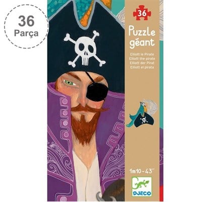 Djeco Dekoratif Puzzle 36 Parça/ Elliott The Pirate