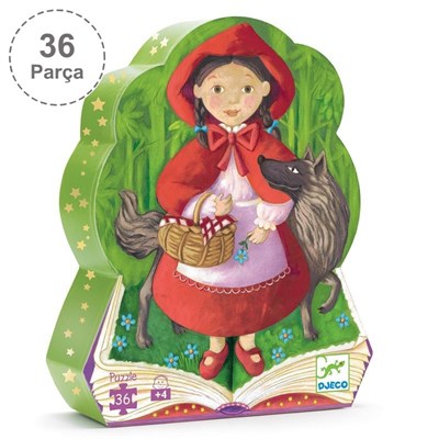 Djeco Dekoratif Puzzle 36 Parça/Little Red Riding Hood