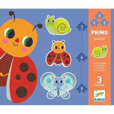 Djeco İlerleyen Puzzle / In The Garden - 3, 4, 5 Pcs