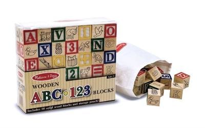 Melissa - Doug Ahşap Bloklar ABC / 123