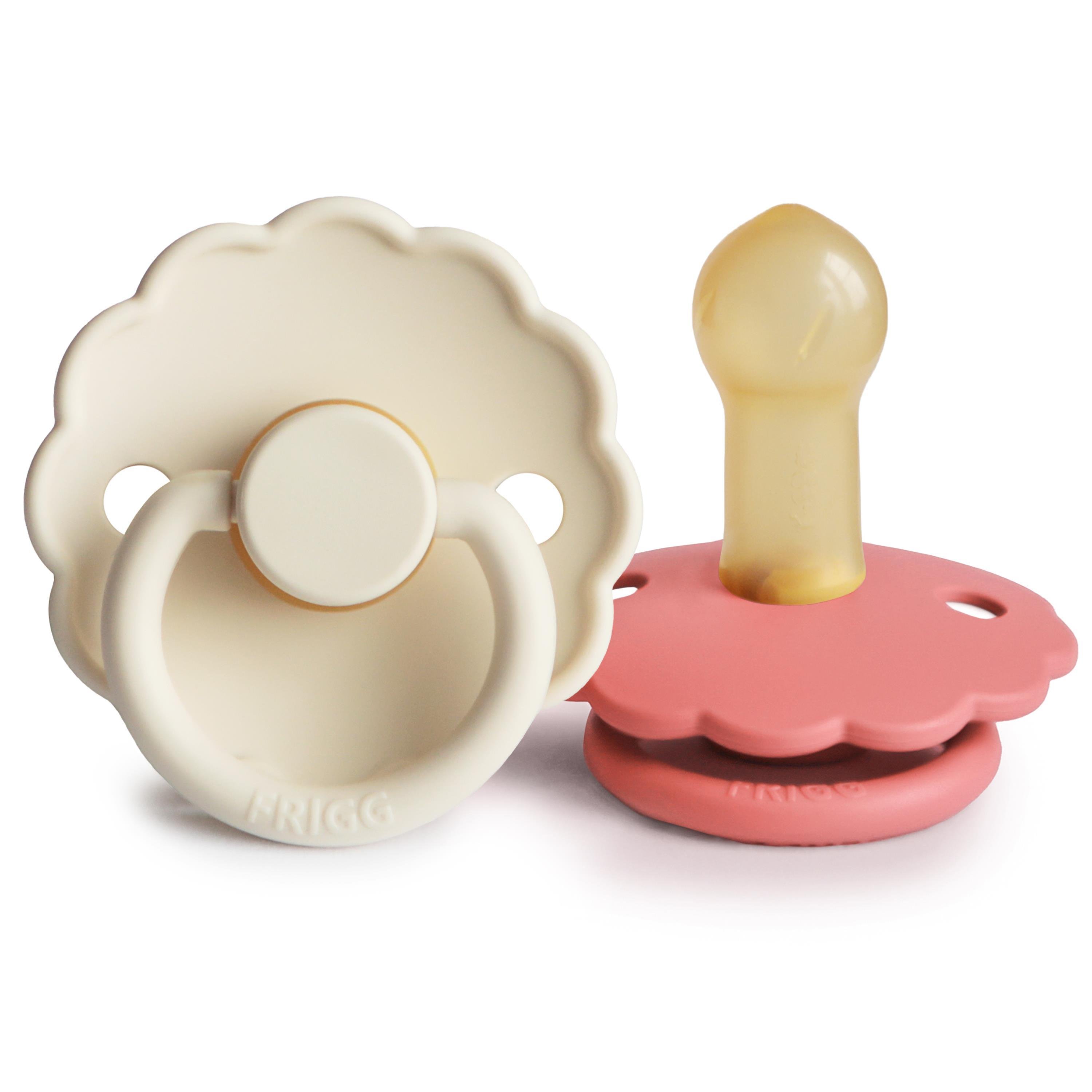 FRIGG Daisy İkili Kauçuk Emzik - Cream/Poppy