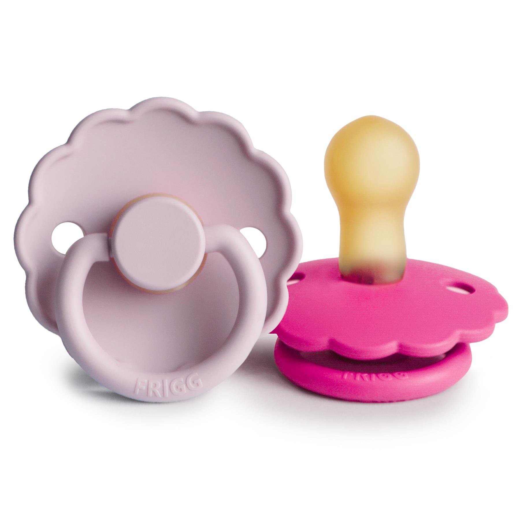FRIGG Daisy İkili Kauçuk Emzik - Soft Lilac/Fuchsia