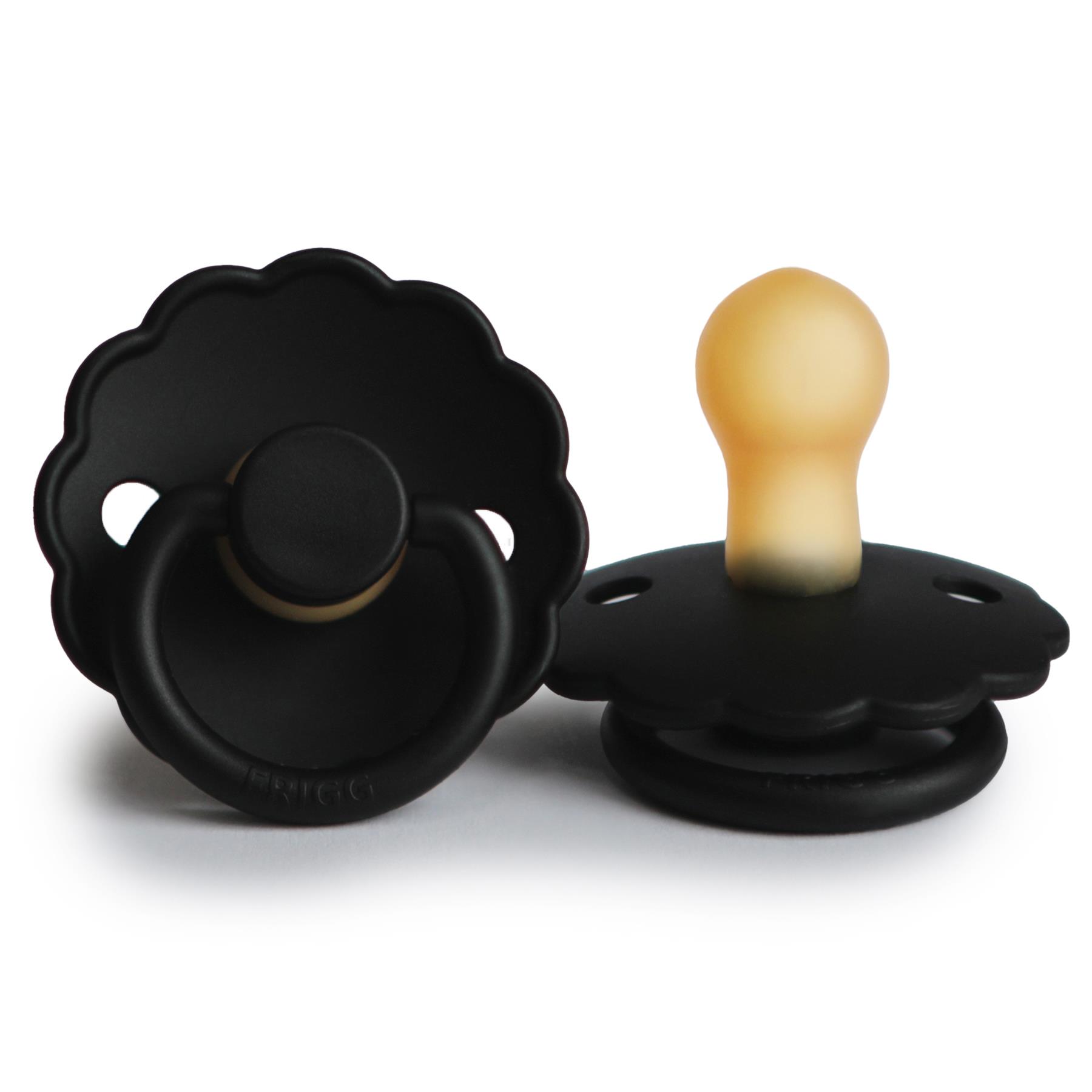 FRIGG Daisy Kauçuk Emzik - Jet Black 0-6 Ay