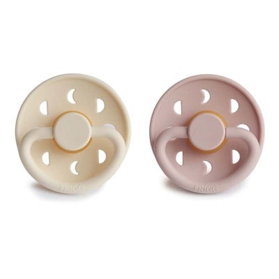 FRIGG Moon Phase İkili Kauçuk Emzik - Blush / Cream